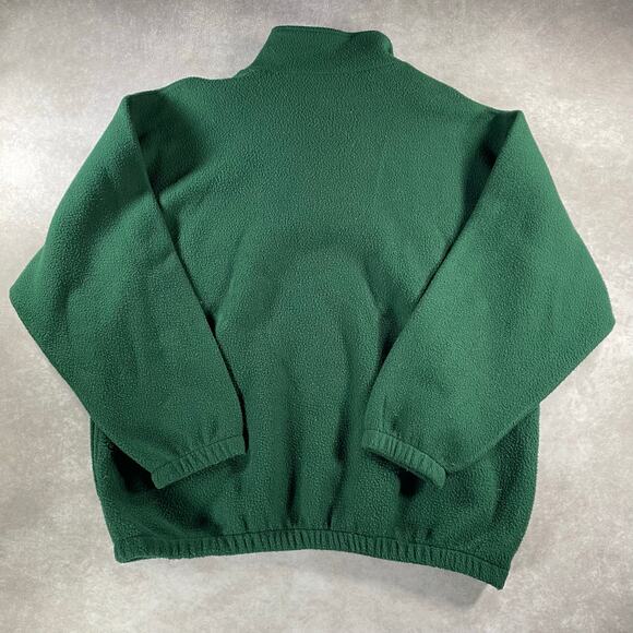 90’s Briar Creek Alaska Embroidered Green Fleece Quarter Zip Sweater - Picture 2 of 5